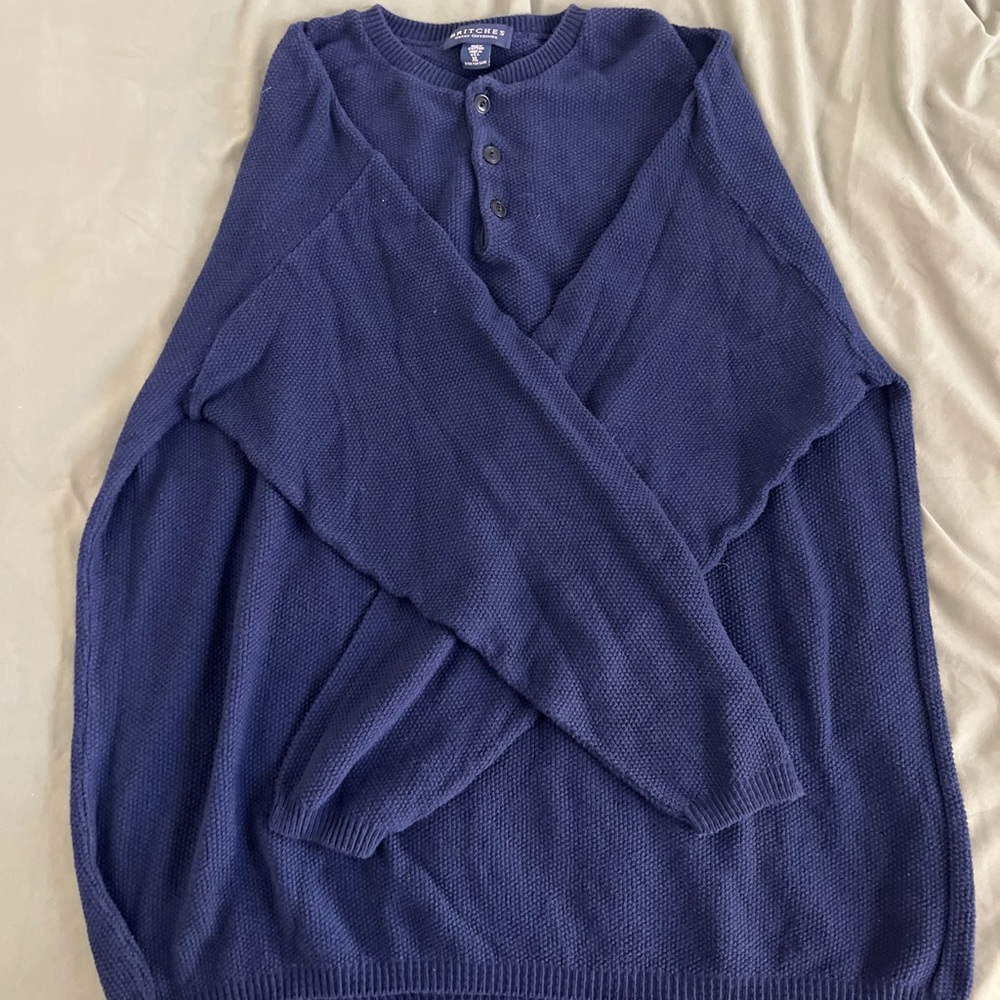 Britches Great Outdoors Men's Blue Sweater